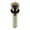 Brushed Gold, variant on Standard Small Detachable Cap Pop-Up Drain Stopper without Overflow, Easy to Install, Compatible for Vessel Sinks, Gloss White