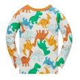 thumbnail image 5 of ATAIKU 100% Cotton Kids Baby Boys Long Sleeve Pajama Sets Toddler 2-Piece Sleepwear Child Summer Dinosaur Pjs 2-8Y, 5 of 11