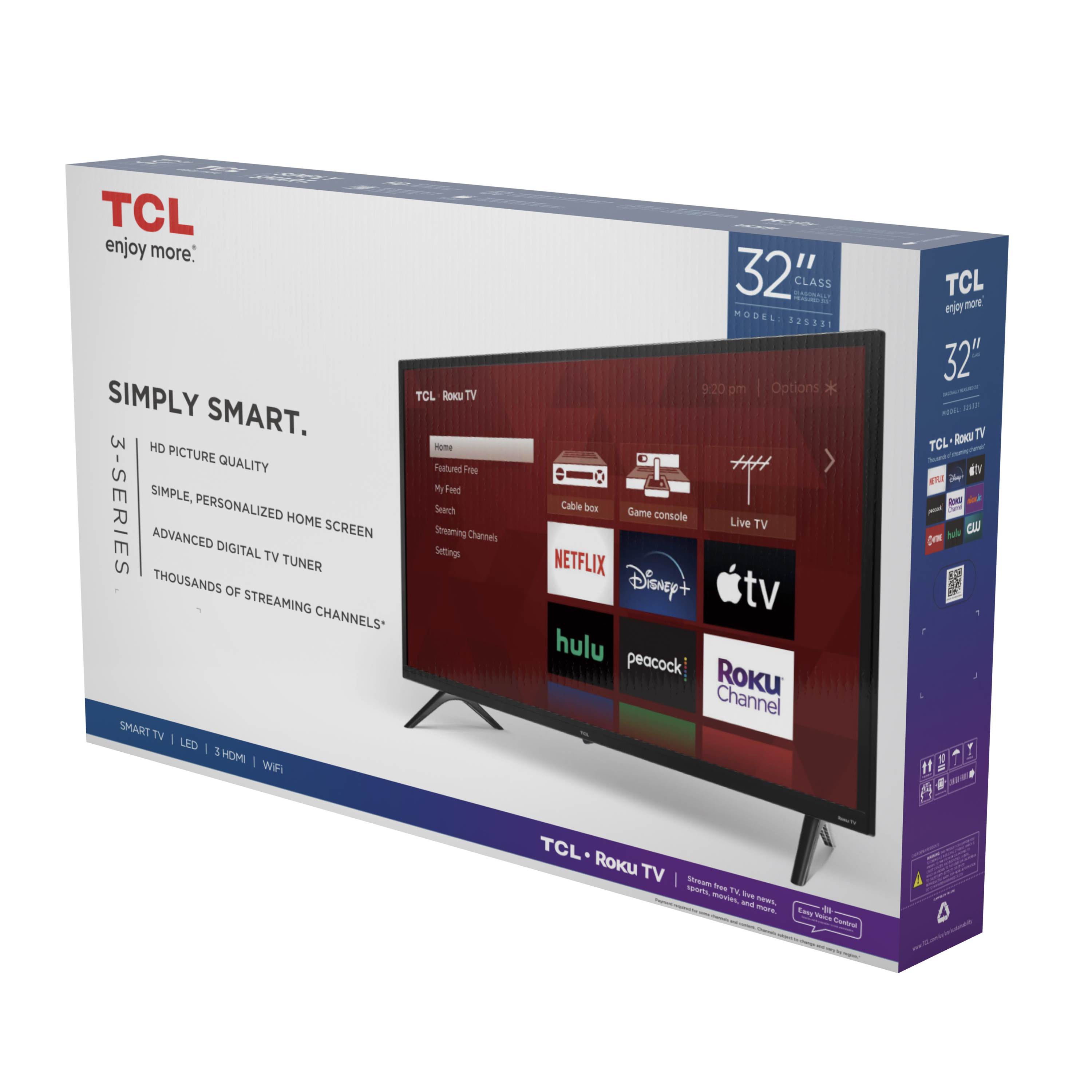 TCL 32" Class 720P HD LED Roku Smart TV 3 Series 32S331 - image 17 of 17