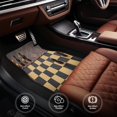 thumbnail image 4 of Gaeub Chess Board With Pawns Print 4 Pieces Car Floor Mats Car,Universal Car Carpet Mats,Fit for SUV, Vans, Sedans,Trucks, 4 of 6