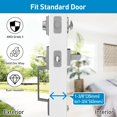 thumbnail image 2 of Front Door Handle and Deadbolt Set Single Cylinder and Lever Handle Fit Entry Door Reversible for Right and Left Handed Doors Rust and Heavy Duty Matte, 2 of 8
