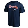 thumbnail image 2 of Men's Navy Atlanta Braves Team Lockup Logo T-Shirt, 2 of 3