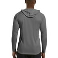 thumbnail image 3 of Homeyce Men's Hooded UPF 50+ Long Sleeve Shirts Uv Protection Swim Fishing Lightweight Hoodie with Hood Quick Dry T Shirts Rash Guards,Dark Gray L, 3 of 7