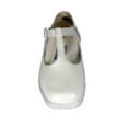 thumbnail image 2 of 24 HOUR COMFORT Tracy Wide Width Durable Cushioned T-Strap Leather Shoes WHITE 7, 2 of 6