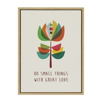 Kate and Laurel Flowers Framed Canvas Art Print, 18" x 24"