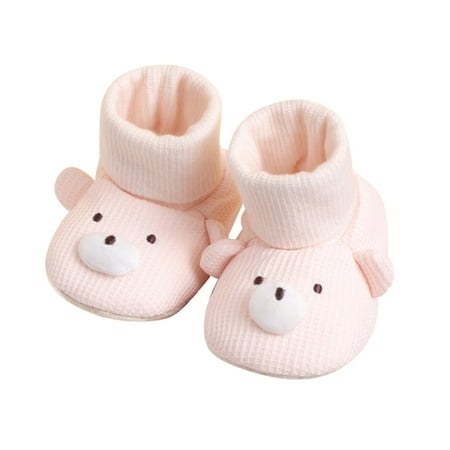

kpoplk Toddler Sneaker Winter Children Baby Toddler Shoes Boys And Girls Floor Socks Shoes Warm And Toddler Warm Shoes(Pink)
