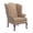 Cream, variant on Pemberly Row Modern Cocoa Brown Fabric Wing Back Accent Chair