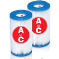 thumbnail image 2 of Intex Easy Set Swimming Pool Type A or C Filter Replacement Cartridges  (2 Pack), 2 of 6