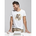 thumbnail image 2 of Astronaut Brush Background Tee Men's -Image by Shutterstock, 2 of 4