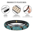 thumbnail image 6 of Fotbe Blue Watercolor Duck for Steering Wheel Cover Universal 15 in Car Accessories for Men Women,Steering Wheel Protector Comfortable Protective Case for SUV Sedan Decor, 6 of 8