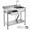 Stainless Steel-4, variant on 31.5" Outdoor Camping Sink, Freestanding Stainless Steel Sink with Multi-Tier Storage & Drain