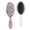 White-178, variant on Floral and Bee Artwork Hair Brush, Boho Chic Detangler with Abstract Floral Watercolor Design, Romantic Rose and Peony Pattern Paddle Brush