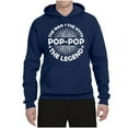 thumbnail image 2 of Wild Bobby, Pop-Pop Man Myth Legend Funny Dad Uncle Papa Granpa Dad Gift, Father's Day, Unisex Graphic Hoodie Sweatshirt, Navy, X-Large, 2 of 4