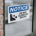 thumbnail image 4 of (2 Pack) Do Not Climb On Rocks Sign, 4 of 7