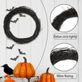 thumbnail image 6 of 2pcs Halloween Rattan Wreath Natural Rattan Ring Vine Branch Garland Halloween Christmas Garden Door Wall Window Hanging Ornament, 6 of 7