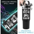 thumbnail image 3 of 30 oz Gamer Tumbler with Straw, 30oz Gaming Flip Straw Tumbler Insulated Coffee Travel Mugs Cup Water Bottle Gamer Gifts for Men Dad Boy Boyfriend, 3 of 6