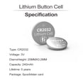 thumbnail image 3 of Batería de Litio PGSONIC CR2032 3V (5uds), 3 of 3