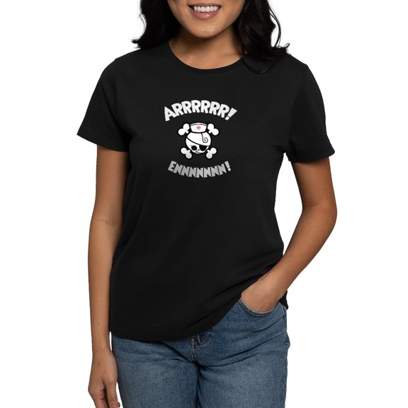 CafePress - Arrrr! Ennn! Women's Dark T Shirt - Women's Traditional Fit Dark T-Shirt