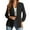 Black, variant on LYXSSBYX Blazers for Women Business Casual Women's Color Casual Long-Sleeved Cardigan Jacket Coat Outerwear