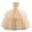 Beige, variant on ZHOGXU Kids Elegant Girls Sleeveless Color Block One Shoulder Lace Layered Tulle Ball Gown Princess Dress Birthday Party Outfit