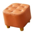 thumbnail image 2 of Reposapiés pequeño, taburete estable, taburete decorativo, asiento para niños, otomano Naranja, 2 of 9