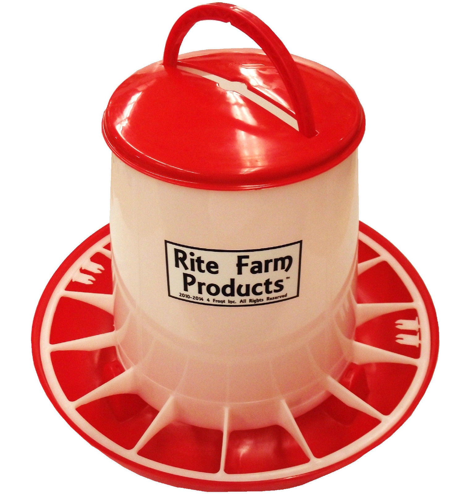 EXTRA LARGE RITE FARM PRODUCTS HD 20 LB CHICKEN FEEDER LID &HANDLE