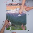 thumbnail image 3 of Mount Baker, Washington, Bears and Spring Flowers (1000 Piece Puzzle, Size 19x27, Challenging Jigsaw Puzzle for Adults and Family, Made in USA), 3 of 4