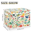 thumbnail image 5 of Yayeee Collapsible Cube Storage Bin with Lid Fabric Closet Decorative Basket with Handles, Cartoon Animals, 5 of 7