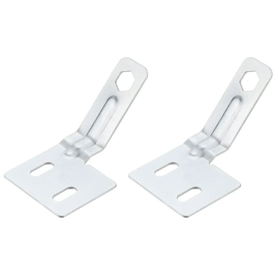 Uxcell Bifold Door Hardware, 2-Pack Bi-Fold Door Surface Aligner, Bifold Closet Door Hardware Repair Part Kit Silver