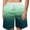 Green, variant on Swim trunks for men Men's Gradient Swim Shorts Summer Quick Dry Pocket Beach Shorts Hawaiian Shorts