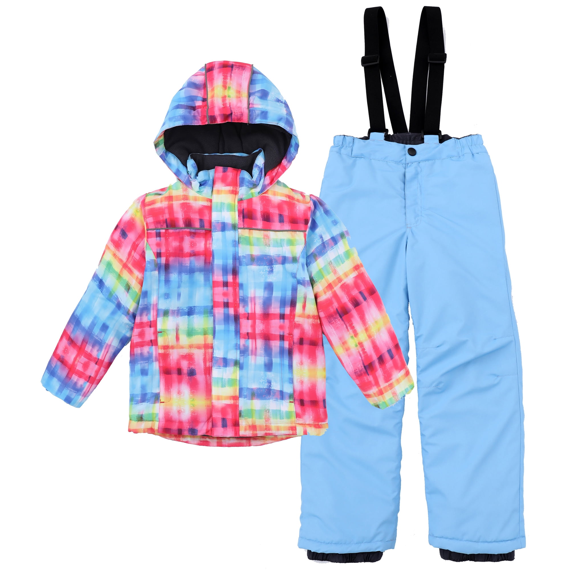 Hiheart Boys Girls Winter Ski Jacket & Pants Set 2Piece Snowsuit Blue