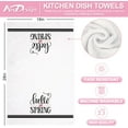 thumbnail image 2 of Easter Kitchen Towel Hello Spring Dish Towels 18 x 26 Inch White Black Stripes Easter Gnome Floral Hand Drying Tea Towel for Cooking Baking Cleaning Wipes, Set of 4, 2 of 6