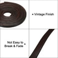 thumbnail image 3 of 3.3 Yards 6mm Flat Leather Cord, Leather Lacing Strips for DIY Making Crafts Coffee, 3 of 6