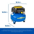 thumbnail image 4 of Goodyear 6 Gallon 150 PSI Oil Free Electric Pancake Air Compressor, 4 of 10