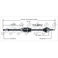 thumbnail image 4 of TrakMotive CV Axle Shaft TO-8052 Premium; OEM Replacement, 4 of 4