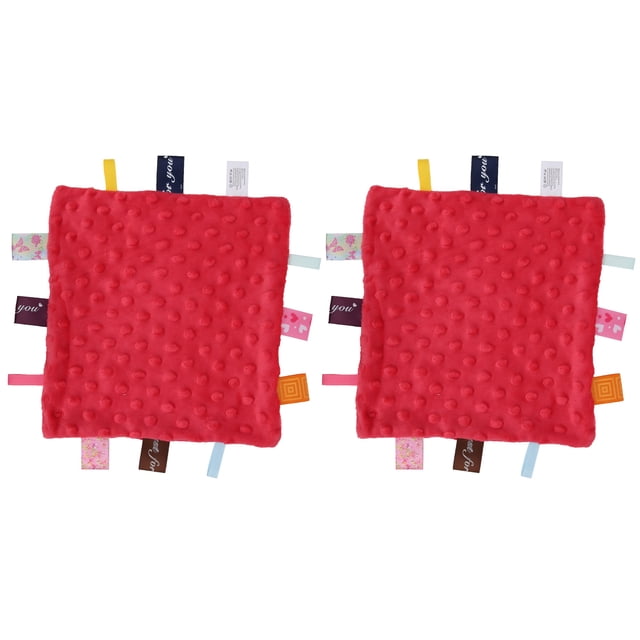 Toalla calmante para bebés, 2 piezas Manta de seguridad para bebés Manta de seguridad para bebés Toalla de felpa reconfortante Instalación sin esfuerzo