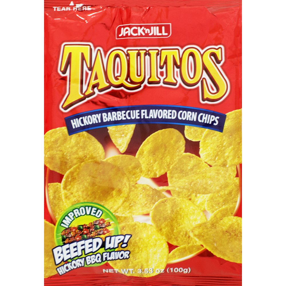 Jack 'N Jill Taquitos Hickory Barbecue Flavored Corn Chips, 3.53 oz