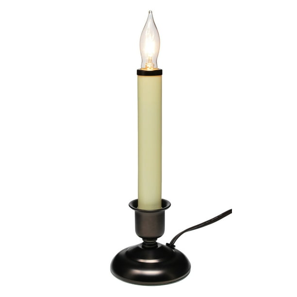Cape Cod Antique Electric Window Candle With Steady Lighting Bronze
