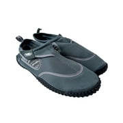 Mens Aqua Sock Wave Water Shoes - Waterproof Slip-Ons for Pool, Beach and Sports Plus Size Available, Gray/White AB, Size: 11M, Air Balance
