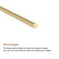 thumbnail image 3 of Unique Bargains 2mm Diameter 400mm Length Brass Solid Round Rod for DIY Craft 16pack, 3 of 4