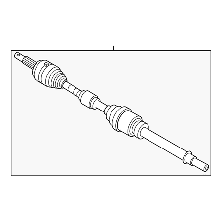 Genuine OE Nissan Axle Assembly - 39101-3RC0A