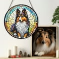 thumbnail image 6 of 89Bloom Shetland Sheepdog Window Hanging Stained Glass, Shetland Sheepdog Suncatchers for Windows Stained Glass, Stained Glass Dog suncatcher, Dog Stained Glass, 6 of 8