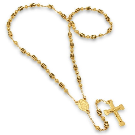 Hmy Jewerly 18k Gold Plated Fancy Rosary