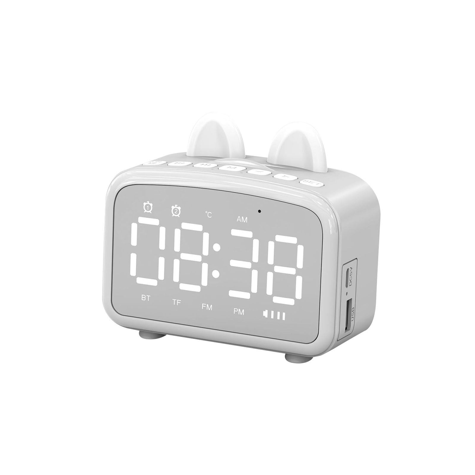 GiliGiliso Digital Alarm Clock Bedside And USB Charging Station
