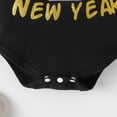 thumbnail image 4 of Tiijoy Boys New Year Outfits Long Sleeve Romper Overalls Hat Baby Clothes Set, Sizes 9-12M, 4 of 7