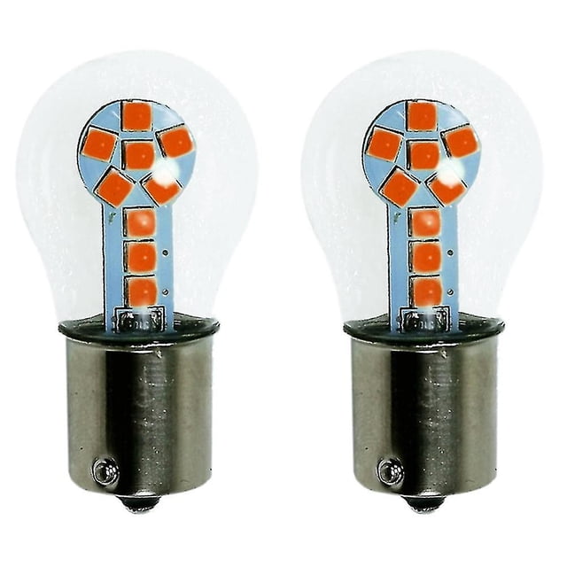 2 uds luz de señal de giro 15smb bombillas Led bombilla trasera de coche luz roja