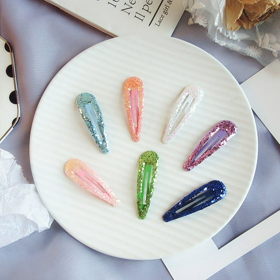 Pretyzoom 50Pcs Hair Clips Snap Barrettes for Women Alloy Hairstyle for Parties