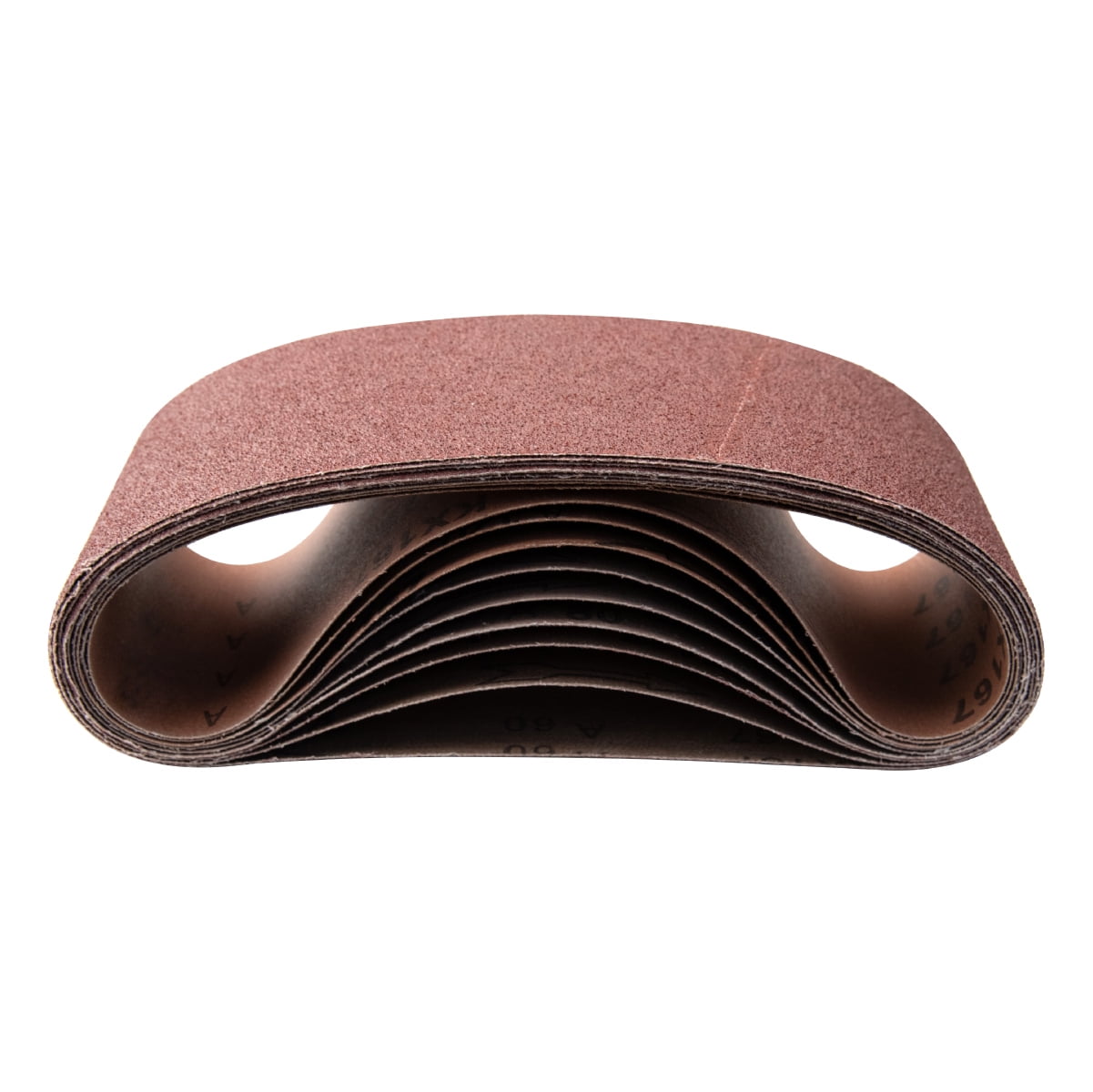 Sanding Belts 2/"x48/" 100-Medium 10-Pc Aluminum Oxide Cloth Wood Steel Sandpaper