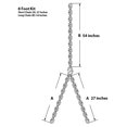 thumbnail image 2 of Drevy Heavy Duty 700 Lb Porch Swing Hanging Chain Kit - Color: Silver (8 Foot Ceiling), 2 of 3