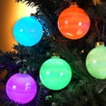 thumbnail image 5 of 6-Count 80mm LED Glass Ball Christmas Lights by Kurt Adler – UL-Listed, 5 of 5